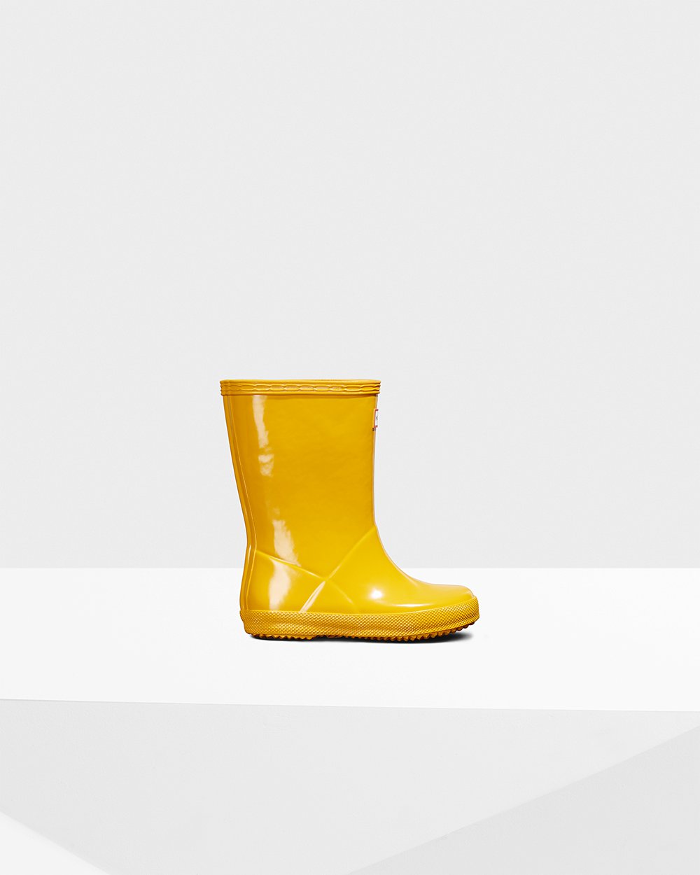 Galochas Hunter Criança Amarelas - Original First Classic Gloss - 01EQBMRVZ